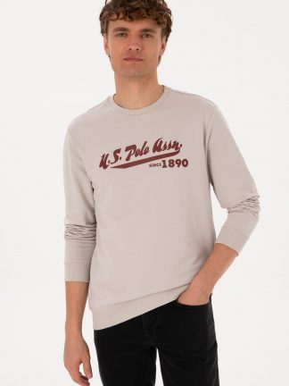 سویشرت مردانه طوسی یو اس پولو