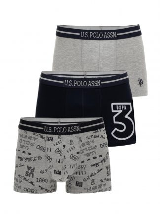 شورت مردانه خاکی ملانژ یو اس پولو