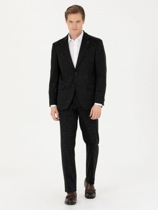 شلوار پارچه ای مردانه مشکی کاشارل