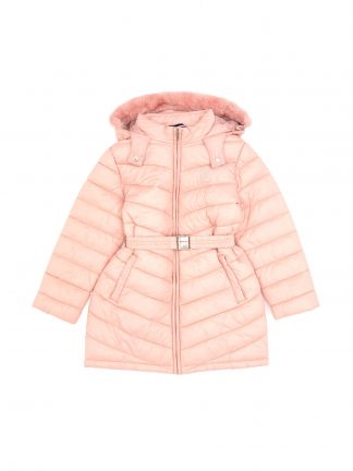 کاپشن دخترانه صورتی یو اس پولو