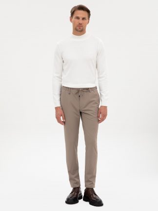 شلوار پارچه ای مردانه بژ پیرکاردین