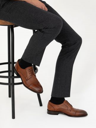 کفش رسمی مردانه قهوه ای کاشارل