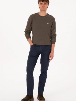 شلوار جین اسلیم فیت مردانه آبی تیره یو اس پولو