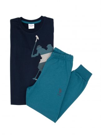 لباس راحتی پسرانه سرمه ای یو اس پولو