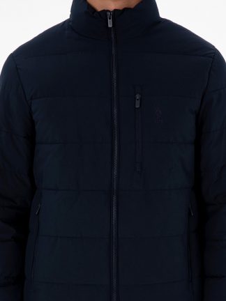 کاپشن مردانه سرمه ای یو اس پولو