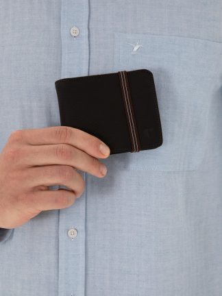 کیف پول و کارت مردانه قهوه ای کاشارل