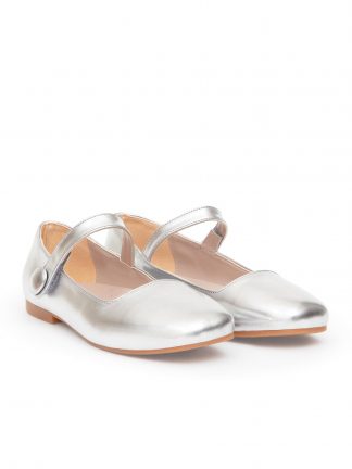 کفش مجلسی دخترانه نقره ای یو اس پولو