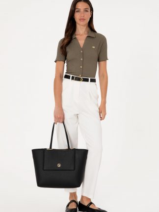 کیف دستی زنانه مشکی یو اس پولو