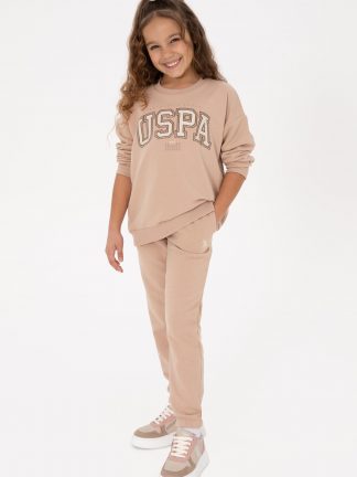 لباس راحتی دخترانه شتری یو اس پولو