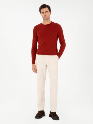 شلوار پارچه ای مردانه بژ کاشارل