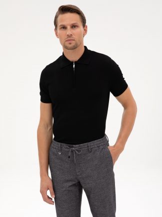 پولوشرت مردانه مشکی پیرکاردین