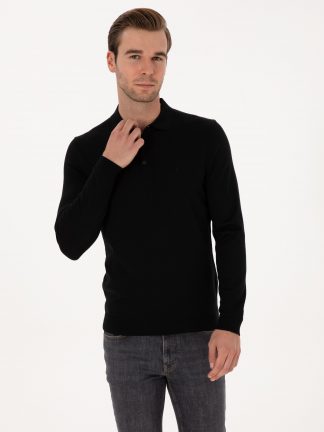 پلیور مردانه مشکی کاشارل