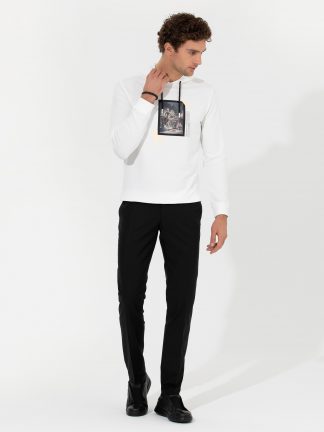 شلوار پارچه ای مردانه مشکی کاشارل