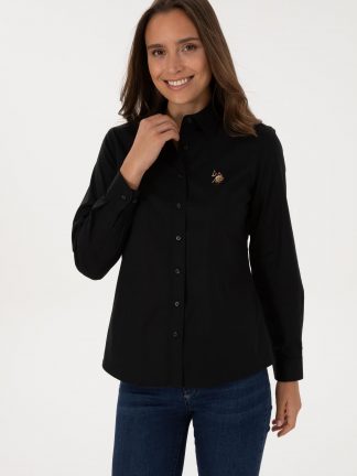 شومیز زنانه مشکی یو اس پولو