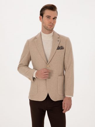 کت مردانه بژ کاشارل