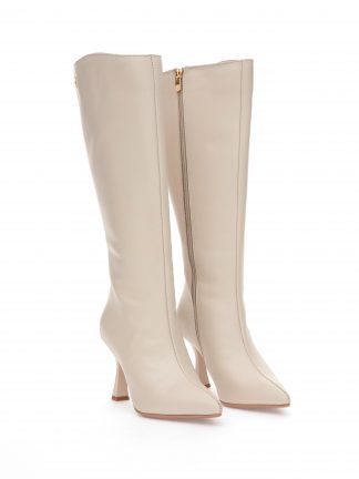 بوت پاشنه‌دار زنانه بژ پیرکاردین