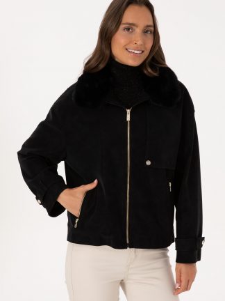 کت زنانه مشکی یو اس پولو