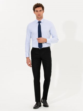 شلوار پارچه ای مردانه مشکی کاشارل