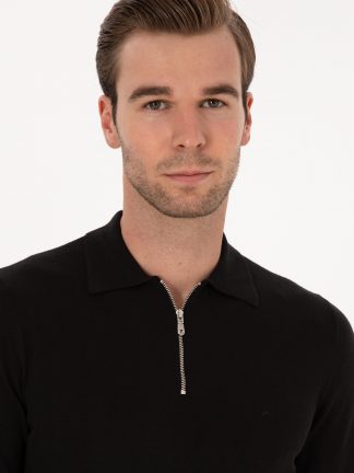 پلیور مردانه مشکی کاشارل