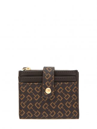 کیف پول زنانه قهوه ای یو اس پولو