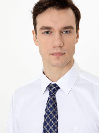 پیراهن رسمی مردانه سفید کاشارل