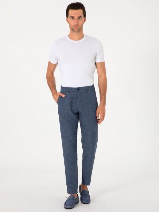 شلوار کتان مردانه نیلی کاشارل