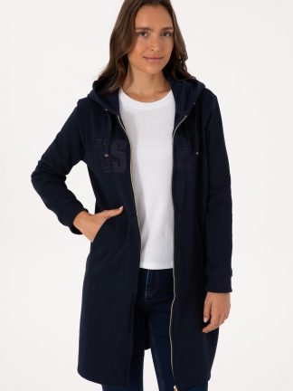 هودی زنانه سرمه ای یو اس پولو