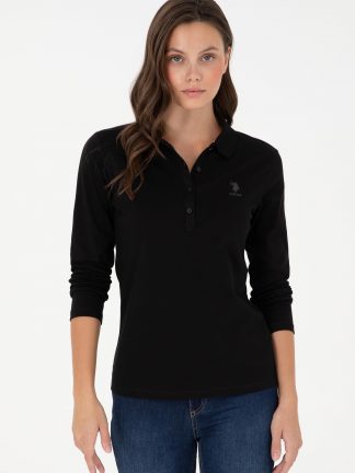 سویشرت زنانه مشکی یو اس پولو