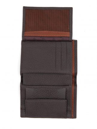 کیف پول و کارت مردانه قهوه ای یو اس پولو