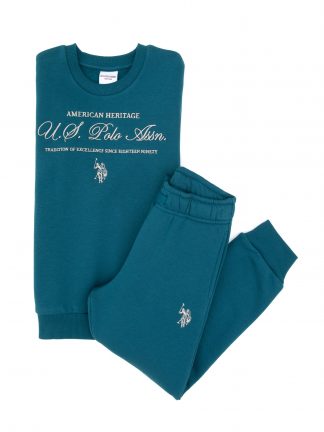 لباس راحتی پسرانه سبز تیره یو اس پولو