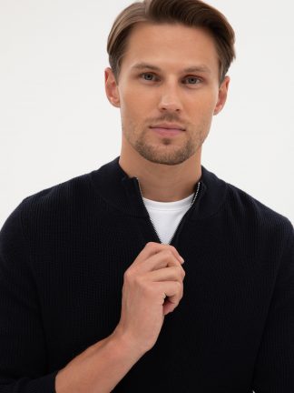 پلیور مردانه سرمه ای پیرکاردین