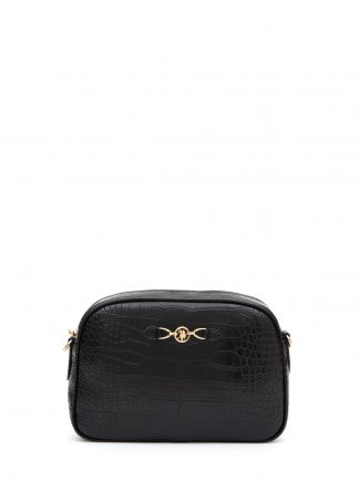 کیف دوشی زنانه مشکی یو اس پولو