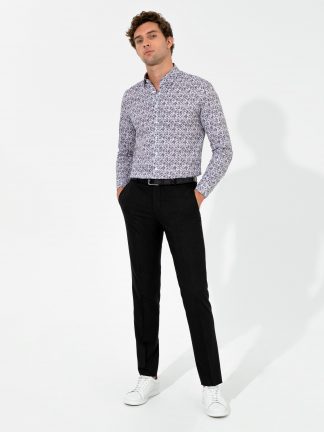 شلوار پارچه ای مردانه مشکی کاشارل