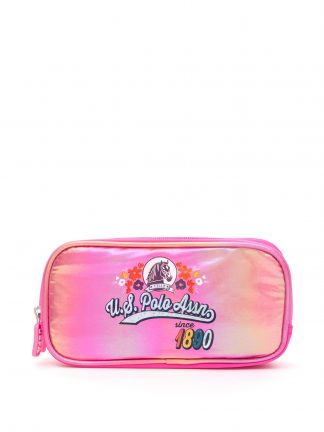 جامدادی دخترانه صورتی روشن یو اس پولو