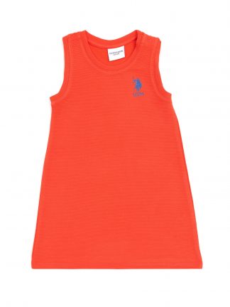 پیراهن نوزاد دختر گل انار یو اس پولو