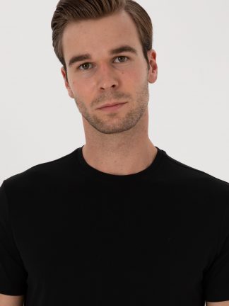 تی شرت مردانه مشکی کاشارل