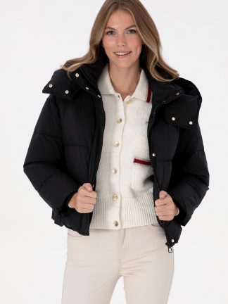 کاپشن زنانه مشکی یو اس پولو