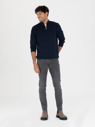 پلیور مردانه سرمه ای پیرکاردین