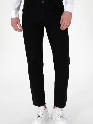 شلوار کتان مردانه مشکی یو اس پولو