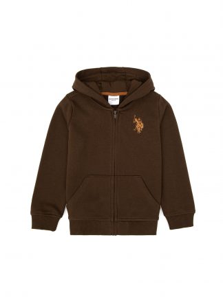 هودی پسرانه قهوه ای یو اس پولو