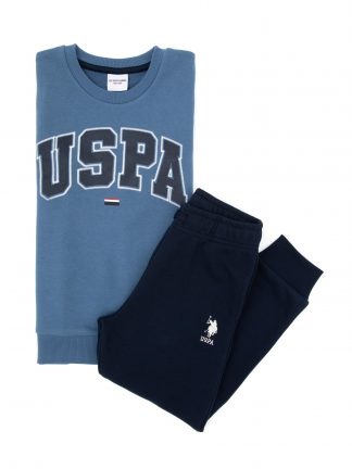 لباس راحتی پسرانه آبی یو اس پولو