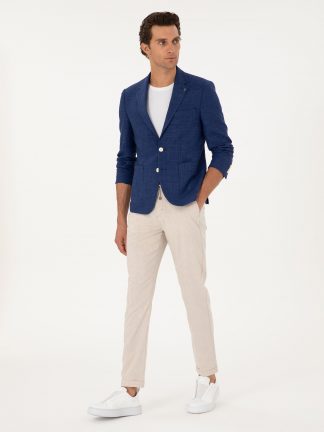 شلوار کتان مردانه بژ کاشارل