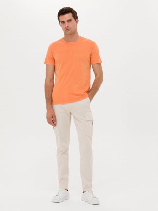 شلوار کتان مردانه بژ کاشارل