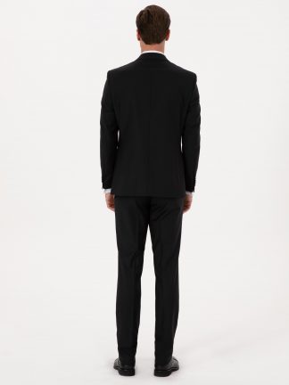 کت و شلوار مردانه مشکی کاشارل