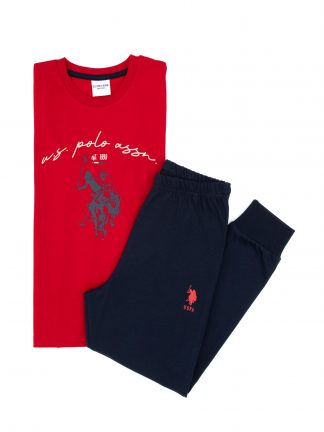 لباس راحتی پسرانه قرمز یو اس پولو
