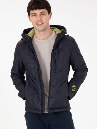 کاپشن مردانه سرمه ای یو اس پولو