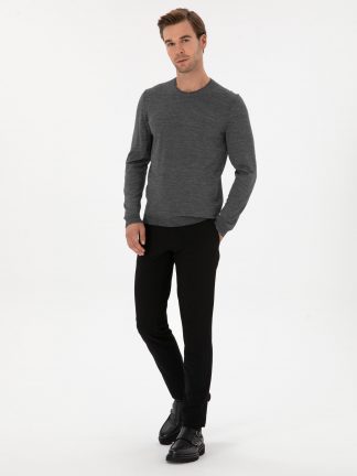 شلوار کتان مردانه مشکی کاشارل