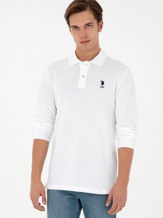 سویشرت مردانه سفید یو اس پولو