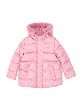 کاپشن دخترانه صورتی تیره یو اس پولو