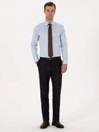 شلوار مردانه سرمه ای کاشارل